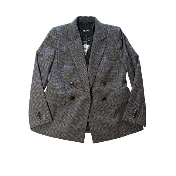 NWT Madewell The Rosedale Blazer in Plaid Size 6 - Picture 1 of 9